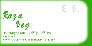 roza veg business card